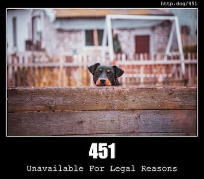 451 Unavailable For Legal Reasons & Dogs